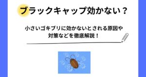 ブラックキャップ 効かない